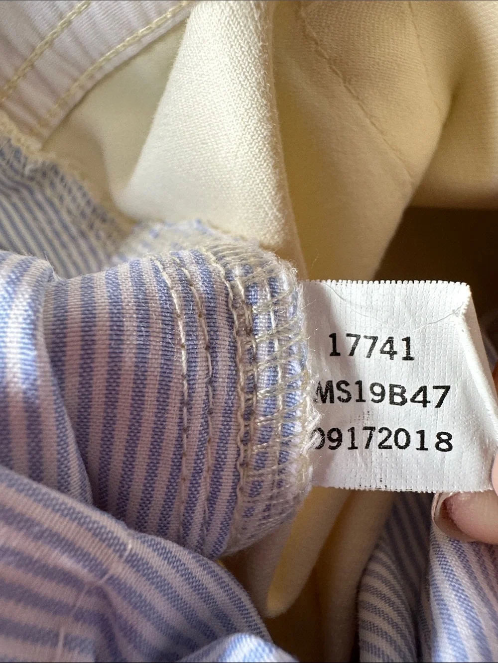 Peter Millar Men's Soft Touch Twill Five Pocket Trouser Yellow Cream Size 38